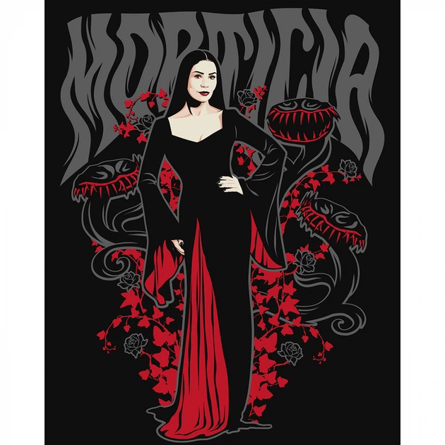 Картина за номерами SANTI Wednesday. Morticia Addams, 40 50 см. 954423 - Фото 1 Картина за номерами SANTI Wednesday. Morticia Addams, 40 50 см. 954423 - изображение 1