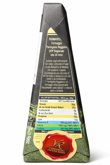 Сир Parmareggio Parmigiano Reggiano DOP 40 Mesi 200 г, витриманий 40 місяців (8010721988336) - Фото 2 Сир Parmareggio Parmigiano Reggiano DOP 40 Mesi 200 г, витриманий 40 місяців (8010721988336) - изображение 2