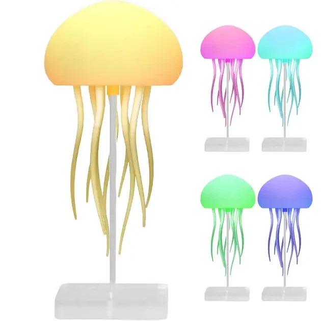 Led лампа со встроенным аккумулятором светильник светодиодный медуза RGB ночник 22х9см - изображение 10