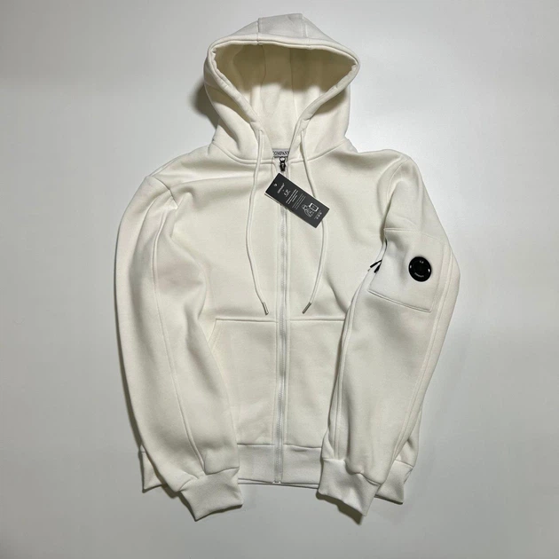 Кофта CP Company білого кольору, з лінзою на рукаві, розмір M - Фото 1 Кофта CP Company білого кольору, з лінзою на рукаві, розмір M - зображення 1
