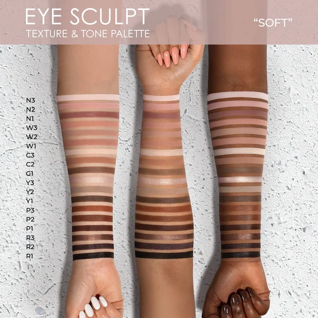 Палітра тіней NATASHA DENONA Eye Sculpt Texture & Tone Eyeshadow Palette - Фото 2 Палітра тіней NATASHA DENONA Eye Sculpt Texture & Tone Eyeshadow Palette - зображення 2