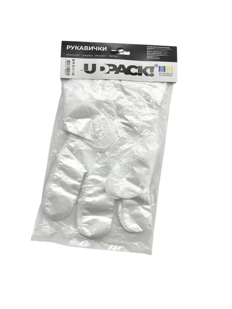 Перчатка с планкой UDPACK HDPE 25х30/6 100 шт БМ - Фото 1 Перчатка с планкой UDPACK HDPE 25х30/6 100 шт БМ - изображение 1