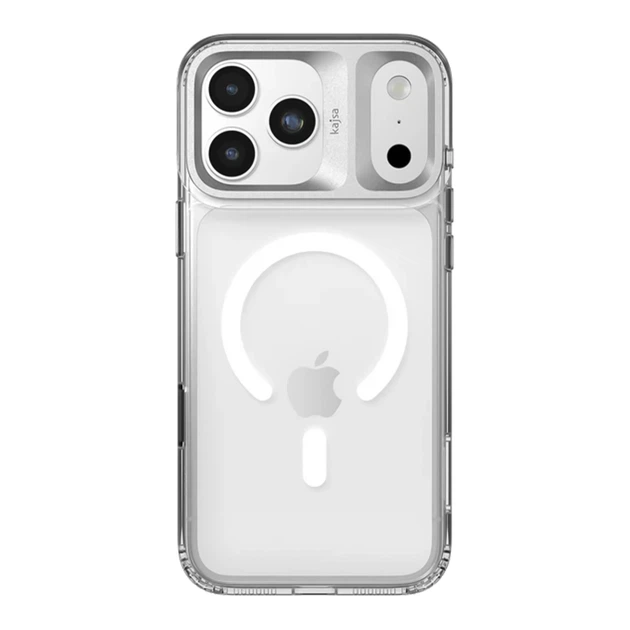 Чохол Kajsa Trans-Shield with MagSafe для iPhone 17 Pro Silver B-Ring - Фото 1 Чохол Kajsa Trans-Shield with MagSafe для iPhone 17 Pro Silver B-Ring - изображение 1