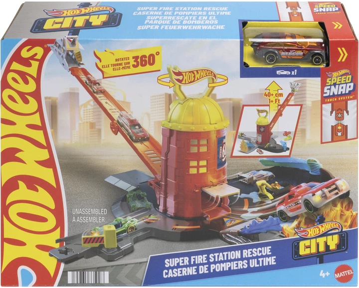 Zestaw do zabawy Hot Wheels Remiza Strażacka JHL95 (194735335008) - obraz 7