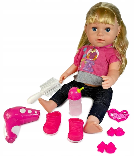 Lalka bobas Norimpex Prettiest dziewczynka z akcesoriami 43 cm NO-1009150 (5902444091505) - obraz 3
