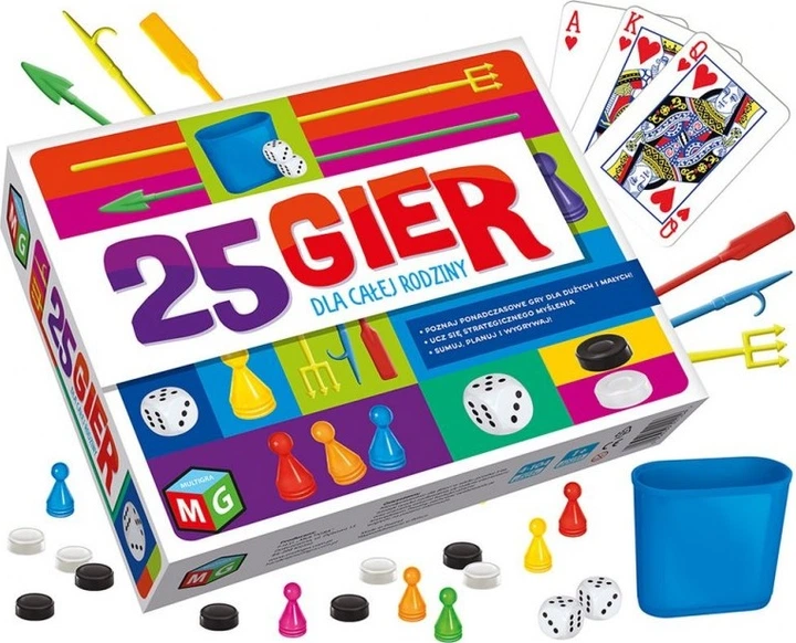 Настільна гра Multigra MG 25 ігор (5906395301256) - зображення 2