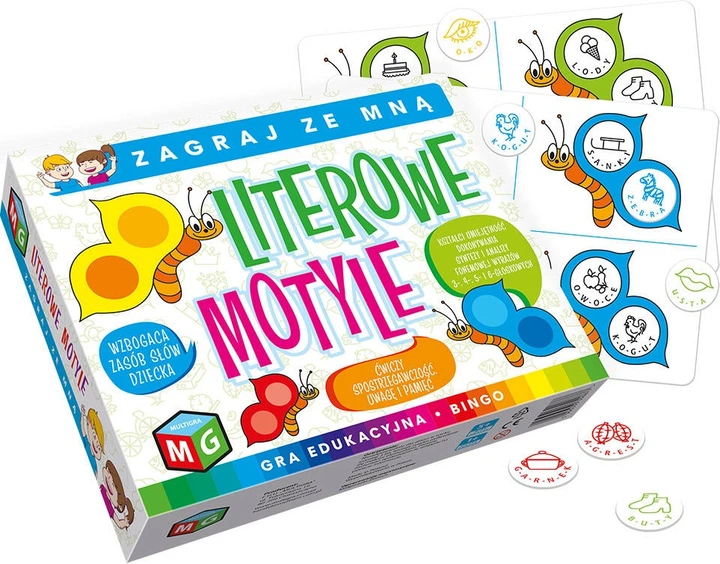 Настільна гра Multigra MG Літерні метелики (5906395300877) - зображення 2