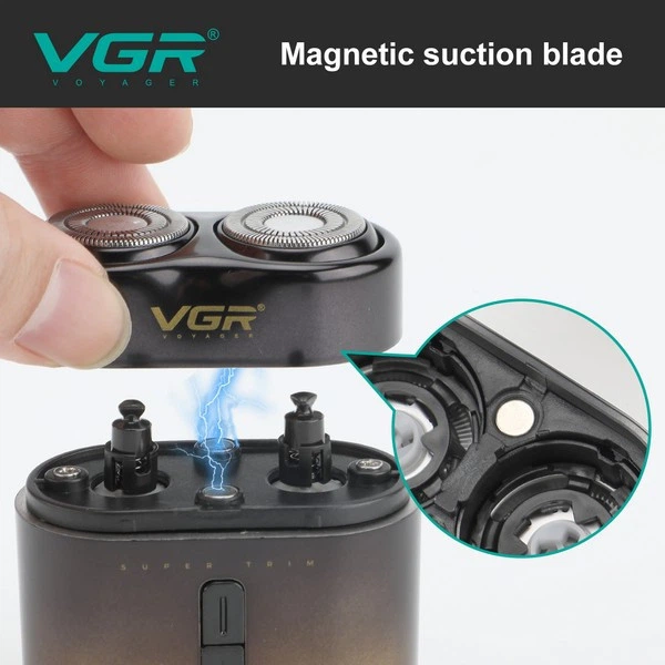 Электробритва VGR V-348 GOLD, роторная, водонепроницаемая - изображение 3