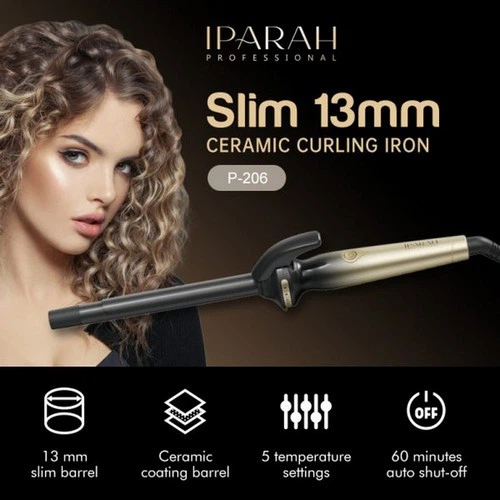 Плойка‑щипцы IPARAH P-206, 13mm, 120-200°C, керамическое покрытие, 20W - изображение 8
