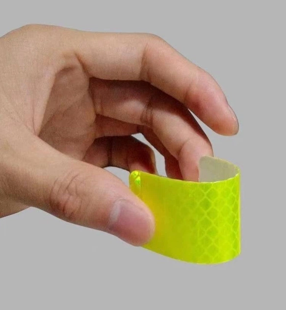 Светоотражающие наклейки безопасности 8×3 см 10 штук Зеленые - изображение 2