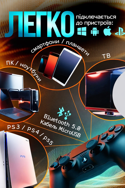 Беспроводной джойстик геймпад для детей для ПК PS4 Android iOS TV Windows универсальный Bluetooth Wireless Controller геймпад с двойной вибрацией - Фото 4 Беспроводной джойстик геймпад для детей для ПК PS4 Android iOS TV Windows универсальный Bluetooth Wireless Controller геймпад с двойной вибрацией - изображение 4