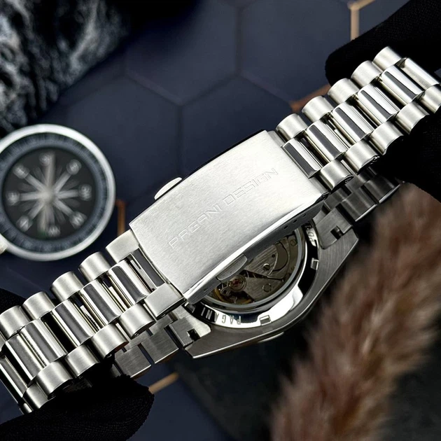 Наручний годинник Pagani Design PD-1752 Silver-Green - зображення 7