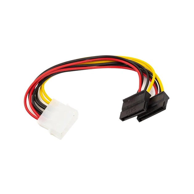 Переходник Power Molex to 2 SATA 0.15m PowerPlant - Фото 1 Переходник Power Molex to 2 SATA 0.15m PowerPlant - изображение 1