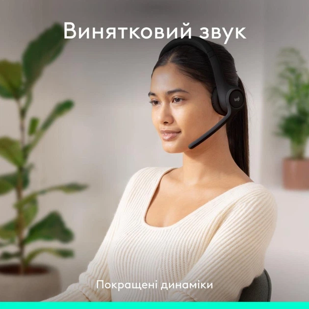 Наушники Logitech Zone 300 Bluetooth Graphite - изображение 3
