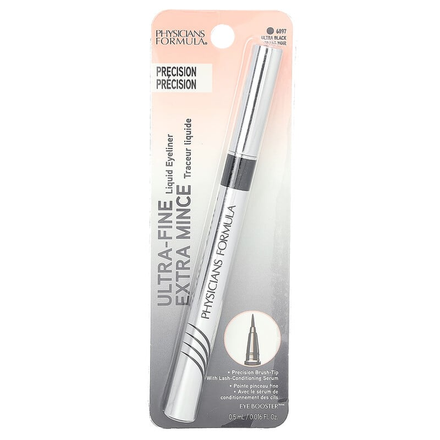 Жидкая подводка для глаз Physicians Formula, Eye Booster, ультратонкая, темно-черная, 0.5 мл - изображение 2