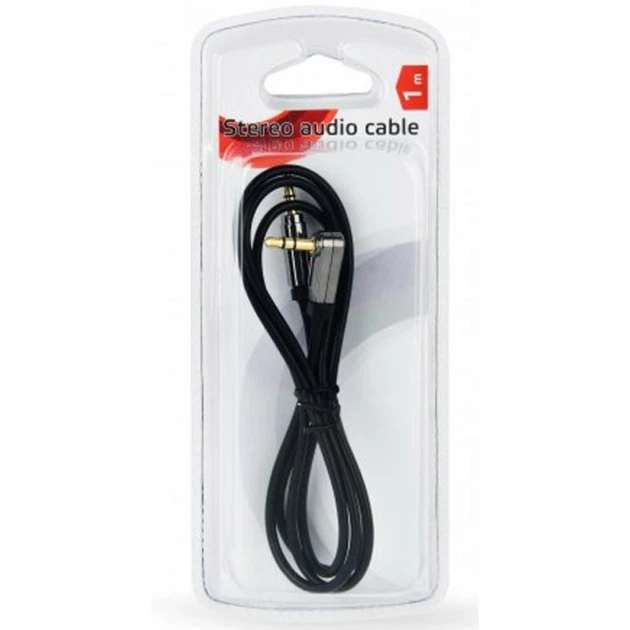 Кабель мультимедійний 3.5mm до 3.5мм 1.0м 90° corner Cablexpert - зображення 2