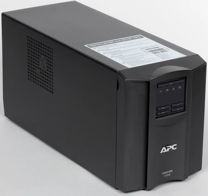 ИБП APC Smart-UPS 1500VA LCD, Lin.int., AVR, 8 х IEC, SmartSlot, USB, RJ-45, металл (SMT 1500I) - Фото 5 ИБП APC Smart-UPS 1500VA LCD, Lin.int., AVR, 8 х IEC, SmartSlot, USB, RJ-45, металл (SMT 1500I) - изображение 5