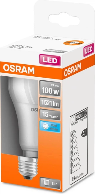Світлодіодна лампа OSRAM Star Classic A100 13 Вт 840 Frosted E27 (4058075304253) - зображення 2