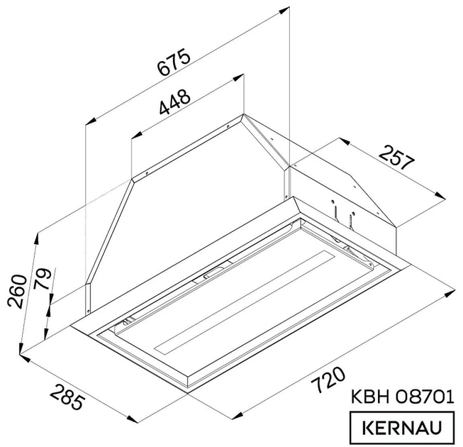 Okap kuchenny Kernau KBH 08701 W - obraz 2