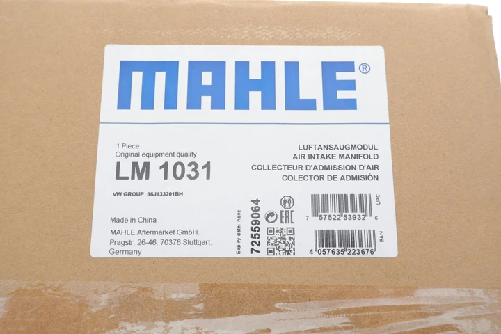 Впускний колектор MAHLE / KNECHT LM1031 Skoda Superb, Yeti, Octavia; Volkswagen CC, Jetta, Scirocco, Sharan, Passat, Golf, Tiguan, EOS; Audi A3, TT, Q3; Seat Leon 06B905379G, 06J133201AR, 06J133185BM - изображение 2