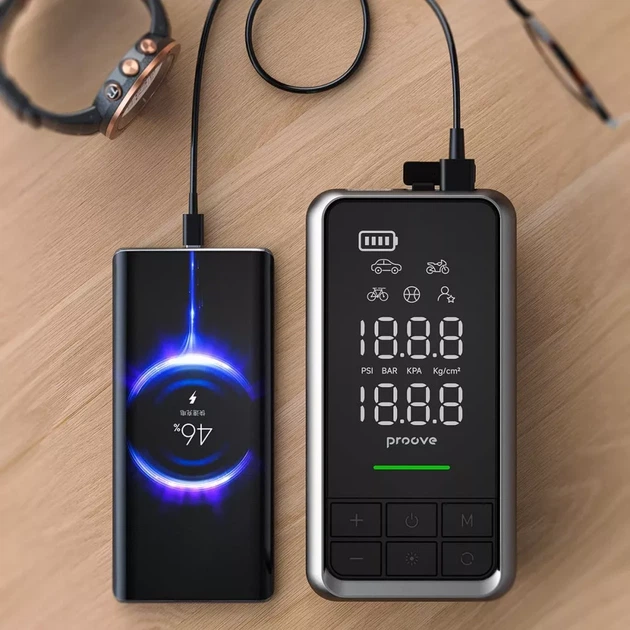 Пусковое Устройство 2 in 1 + Насос Proove Air Jump 10400mAh 1000A - изображение 7