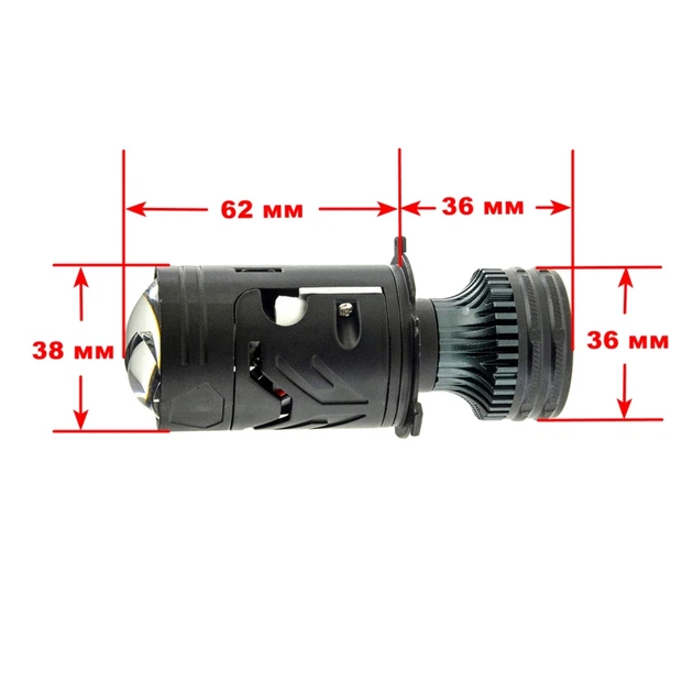 Led світлодіодні міні лінзи Bi-LED MiniLens Decker Led RGX-01 H4 5500k 12000lm 65/85w 9-16v (2 шт) - зображення 5