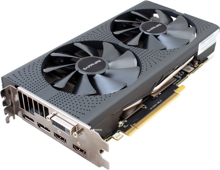 Видеокарта Sapphire Radeon RX 570 Pulse 4GB GDDR5 (256bit) (1284/7000) (11266-04) Б/У - изображение 2