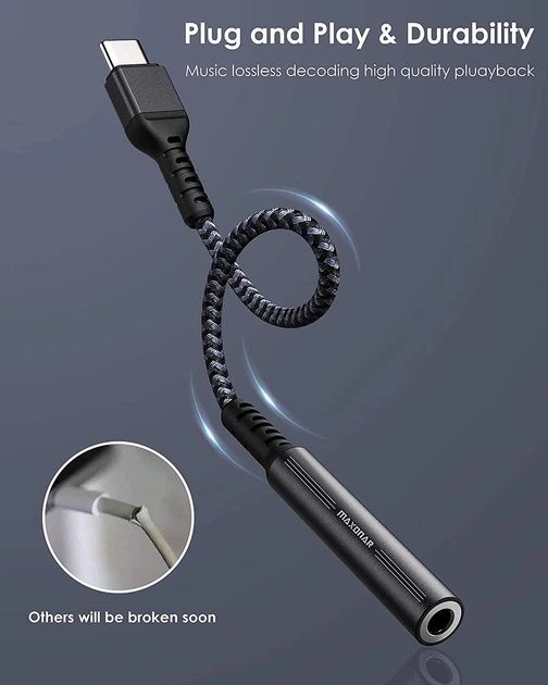 USB-адаптер для наушников типа C, Maxonar - изображение 3