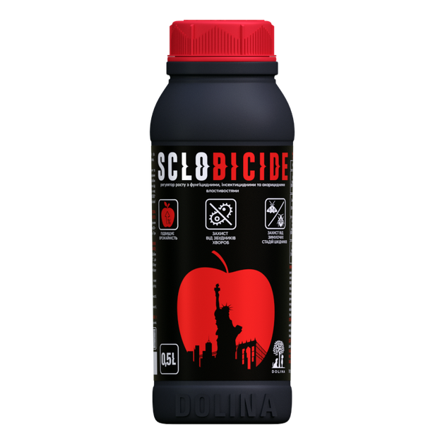 Стимулятор росту з фунгі-, інсектоакарицидними властивостями SCLOBICIDE Dolina 0,5л - Фото 1 Стимулятор росту з фунгі-, інсектоакарицидними властивостями SCLOBICIDE Dolina 0,5л - зображення 1