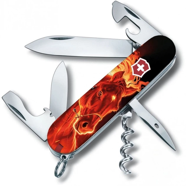 Ніж складаний Victorinox Spartan Zodiac 3D швейцарський Чорний/Червоний - Фото 1 Ніж складаний Victorinox Spartan Zodiac 3D швейцарський Чорний/Червоний - изображение 1