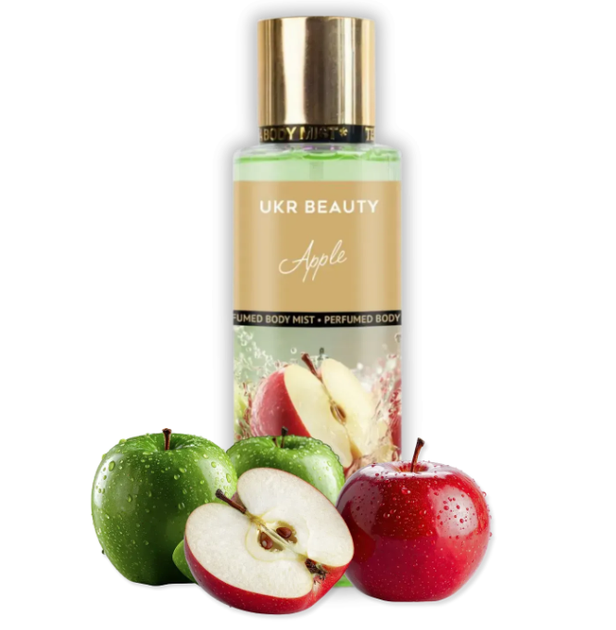 Парфумований міст для тіла та волосся UKR BEAUTY Apple (зелене яблуко, червоне яблуко), 250 мл - Фото 1 Парфумований міст для тіла та волосся UKR BEAUTY Apple (зелене яблуко, червоне яблуко), 250 мл - зображення 1