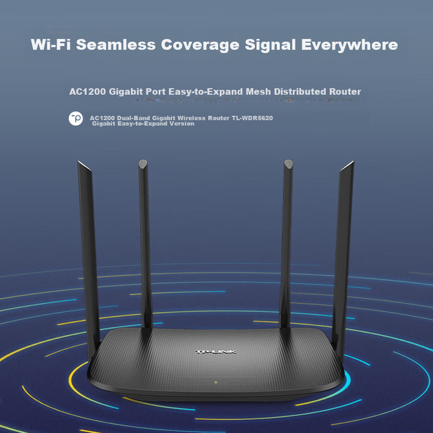 Маршрутизатор TP-LINK TL-WDR5620 Gigabit EasyMesh Edition - зображення 2