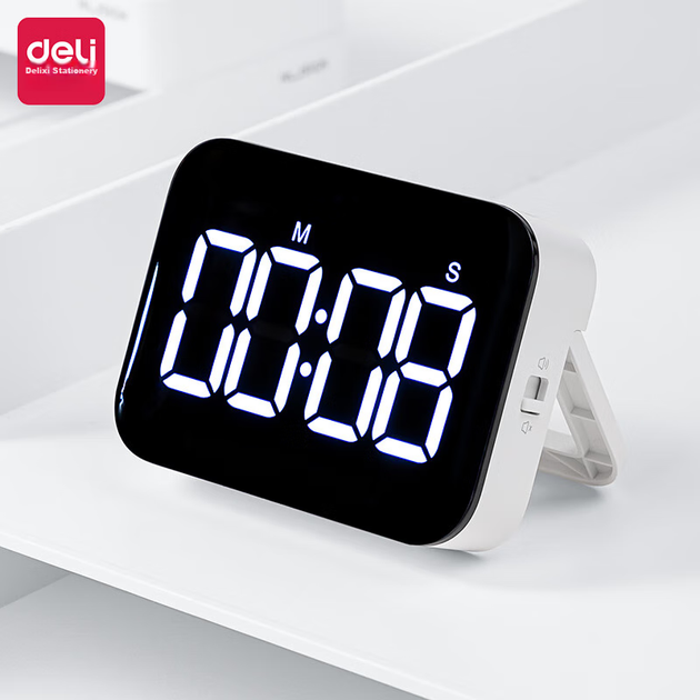 Цифровий таймер Deli Nusign NS883 Білий (100036203725) - зображення 5