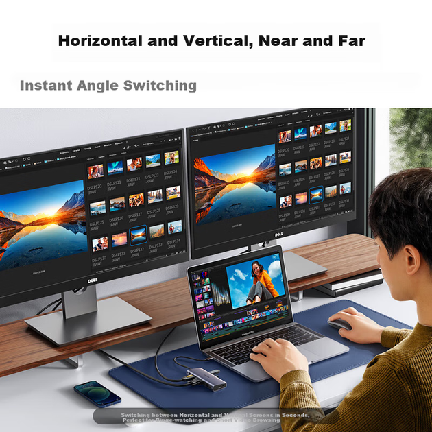 USB-хаб Ugreen 9-in-1 HDMI Ethernet USB-C Hub - Фото 8 USB-хаб Ugreen 9-in-1 HDMI Ethernet USB-C Hub - зображення 8