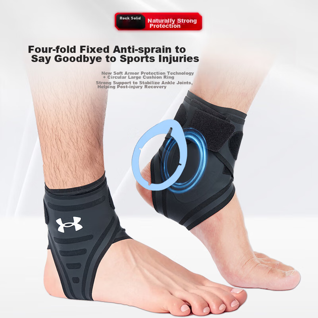 Спортивный бандаж для лодыжки Under Armour Flagship Premium от растяжений, для баскетбола, футбола, бадминтона, бега и профилактики травм лодыжки - изображение 8