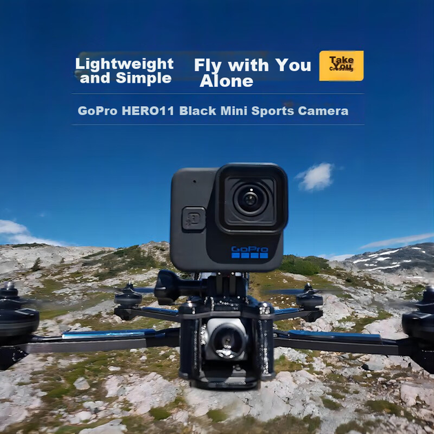 Кишенькова міні-камера GOPRO HERO11 Black, водонепроникна та ударостійка, для сімейного відеоблогу та відеоблогу з домашніми тваринами, камера для зйомки наосліп - зображення 3