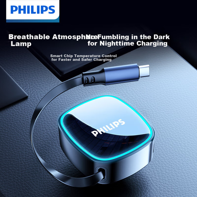 Автомобільний зарядний пристрій Philips 72W Black (4319) - зображення 3