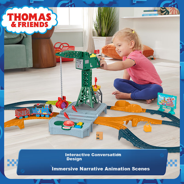 Моторизована залізниця Thomas & Friends HRD25 Talking Cranky Musical Interactive Track Set (100115287896) - зображення 3
