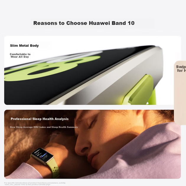 Фітнес-браслет Huawei Band 10 Black - Фото 8 Фітнес-браслет Huawei Band 10 Black - зображення 8