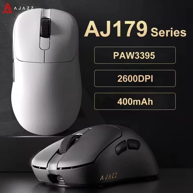 Миша комп`ютерна Ajazz AJ179 P 26000DPI PAW3395 White - зображення 2