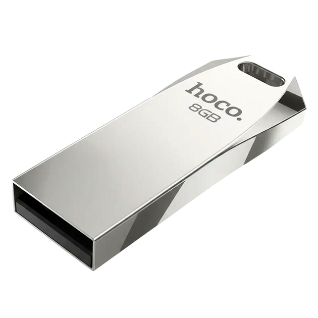 Флеш-накопитель USB 2.0 8 ГБ металлический Hoco UD4 для ноутбука с ударостойким корпусом - Фото 1 Флеш-накопитель USB 2.0 8 ГБ металлический Hoco UD4 для ноутбука с ударостойким корпусом - изображение 1