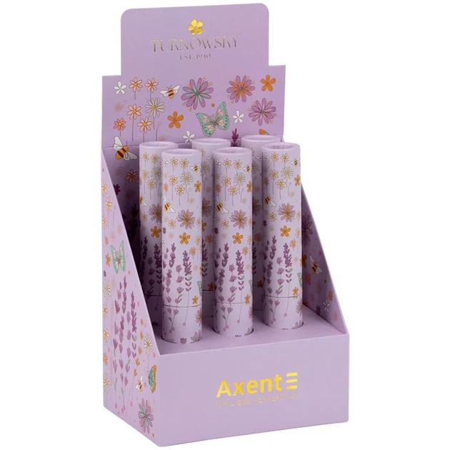 Ручка кулькова автоматична Axent Morning Dew Turnowsky AB1107-02-2-A-TR, 0.7 мм, синя - зображення 3