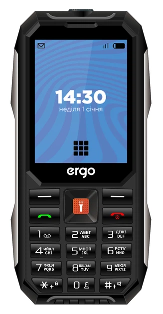 Мобільний телефон ERGO E283 Dual Sim Black (7199689) - Фото 1 Мобільний телефон ERGO E283 Dual Sim Black (7199689) - изображение 1