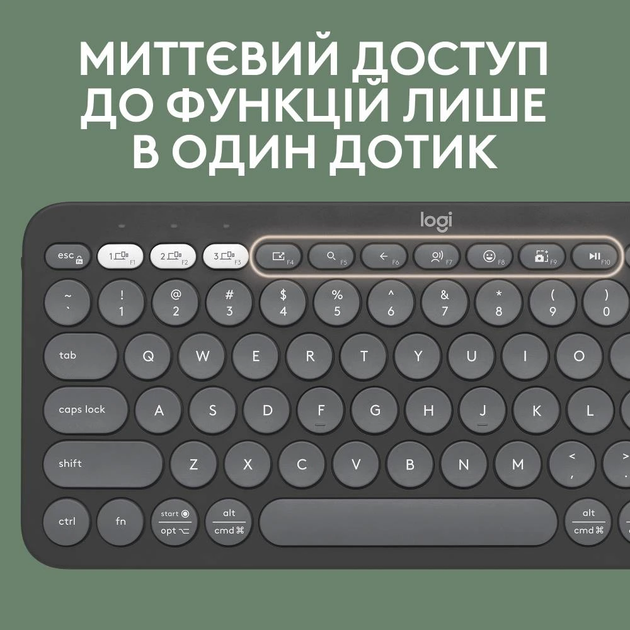Комплект клавіатура + миша Logitech Pebble 2 бездротовий сірий (L920-012239) - зображення 10