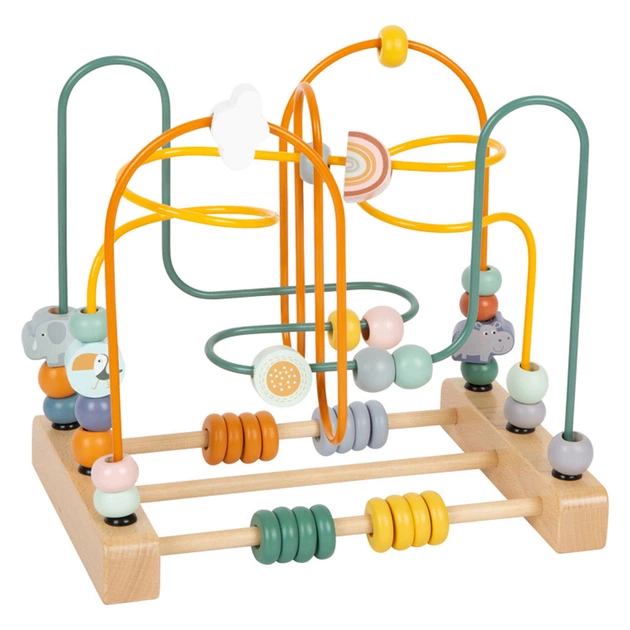 Zabawka Small Foot Spirala drewniana Safari z Koralikami 5410271 (4020972119568) - obraz 3