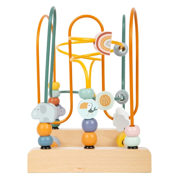 Zabawka Small Foot Spirala drewniana Safari z Koralikami 5410271 (4020972119568) - obraz 5