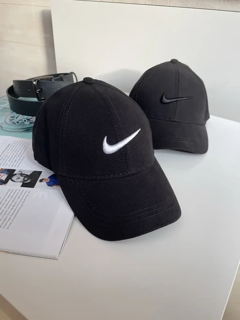 Бейсболка кепка Nike Черный с белым, M / 55-57 - Фото 2 Бейсболка кепка Nike Черный с белым, M / 55-57 - изображение 2