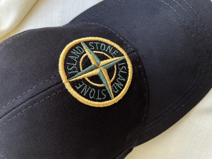 Бейсболка кепка Stone Island чорна з жовтим 57-59 - изображение 8