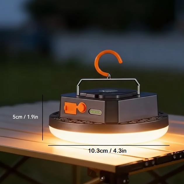 Лампа павер-банк 6600 mAh LED 15W-30 світлодіодів MOS-13 (Тепле світло) Акумуляторний кемпінговий ліхтар Mos Lighting - Фото 3 Лампа павер-банк 6600 mAh LED 15W-30 світлодіодів MOS-13 (Тепле світло) Акумуляторний кемпінговий ліхтар Mos Lighting - зображення 3