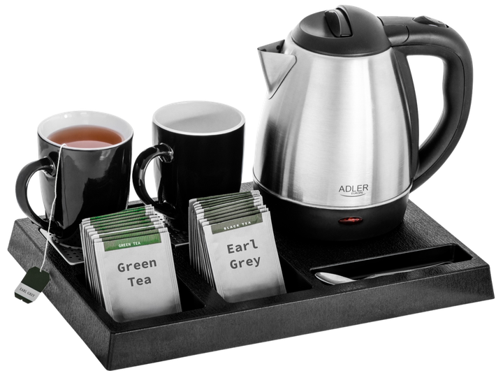 Czajnik elektryczny Adler AD 1354 z tacką i dwoma filiżankami - obraz 5